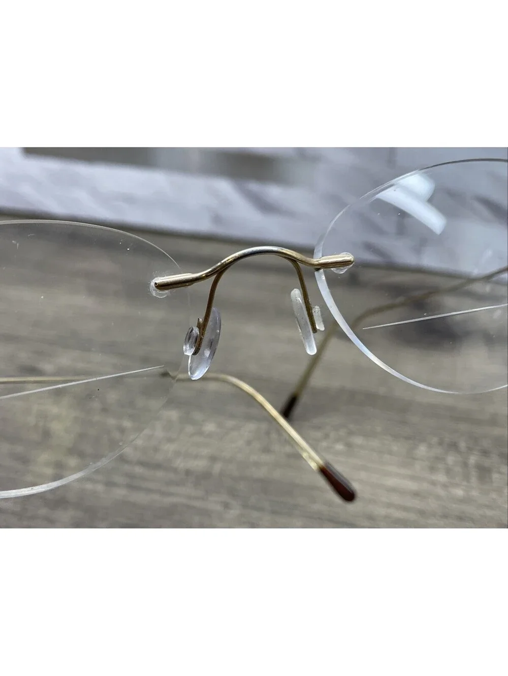 Marchon Airlock 2 760/6 062 Rimless Eyeglasses Gold Tone 49[]21-135 Frames